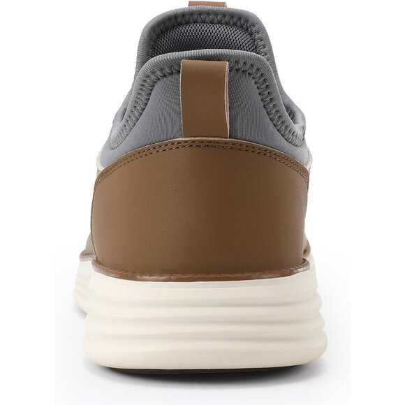 ⚡VILOCY Men's Khaki Fashion Dress Oxfords Business Mesh Breathable Sneakers - Picture 5 of 9